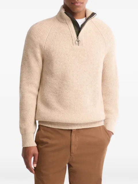 Barbour 에센셜 플렉 하프 지퍼 스웨터
