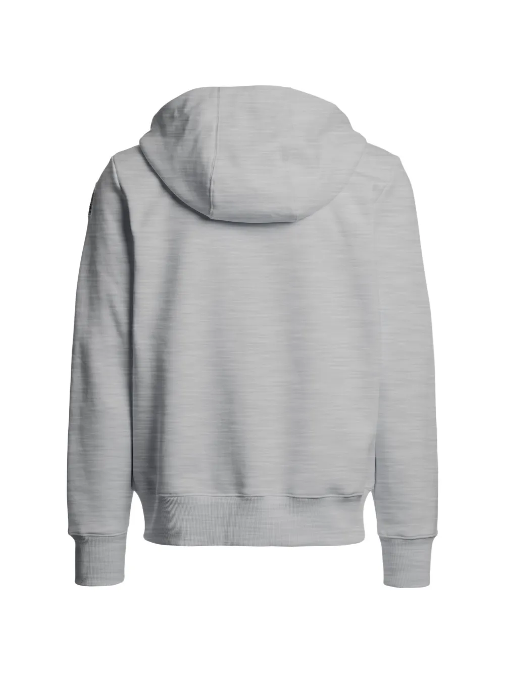 Parajumpers logo-patch zip-up hoodie Grijs