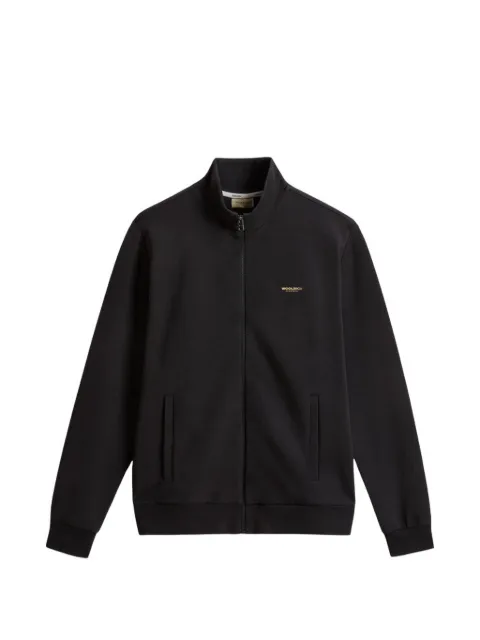 Woolrich logo-print zip-up sweater