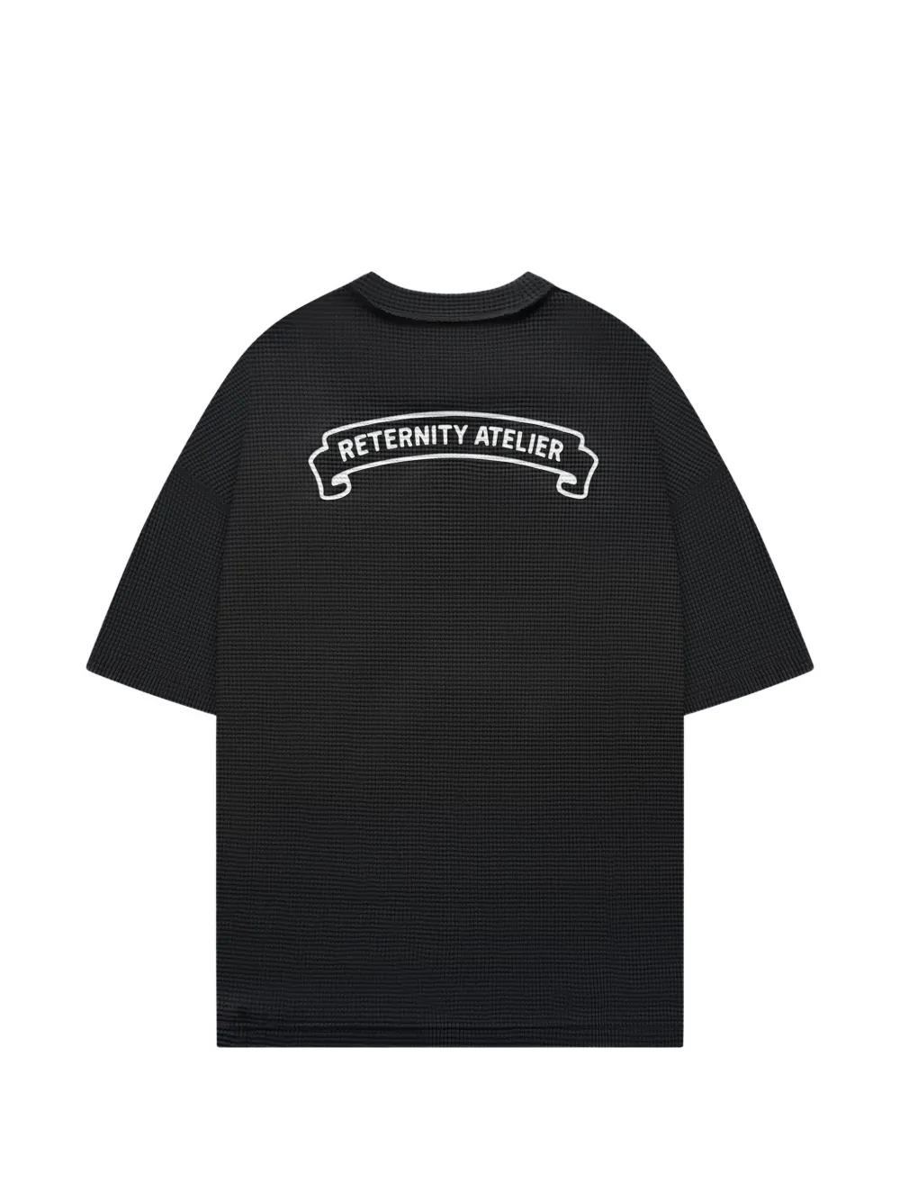 RETERNITY Band of Process T-shirt met logo-print Zwart