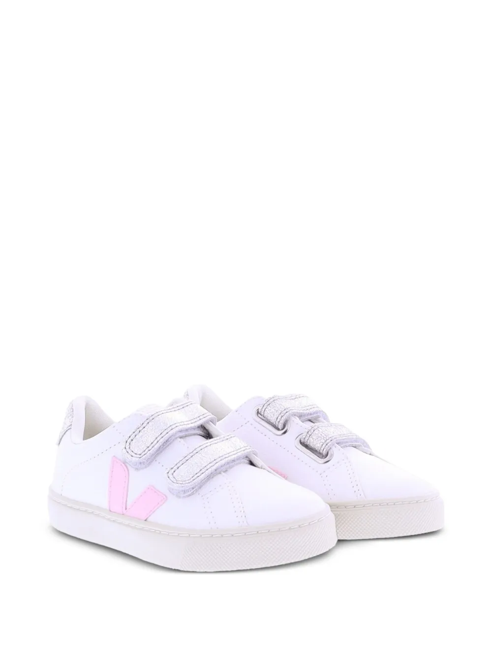 VEJA Kids Esplar touch-strap sneakers - Bianco