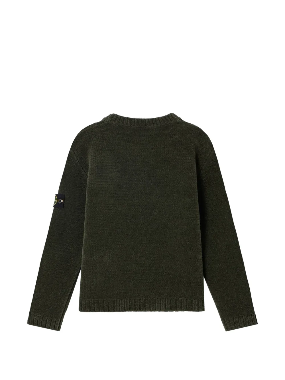 Stone Island Junior Trui met logopatch Groen