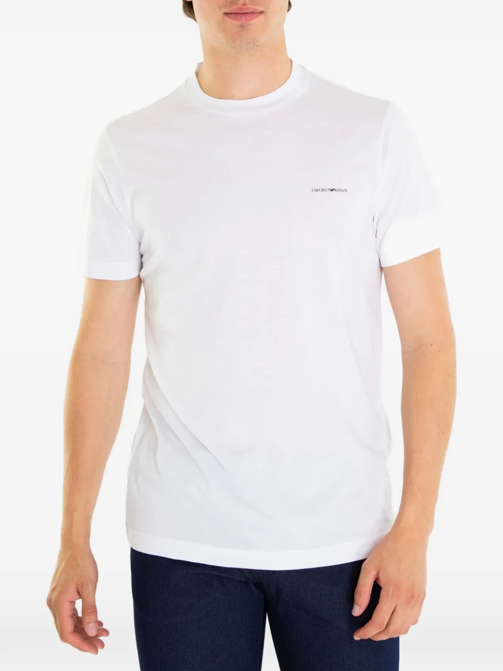 Emporio Armani T-shirt met logoprint Wit