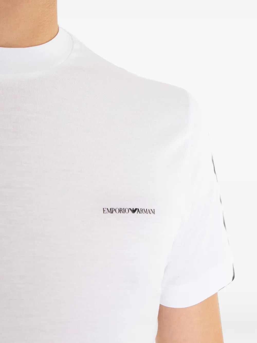 Emporio Armani T-shirt met logoprint Wit