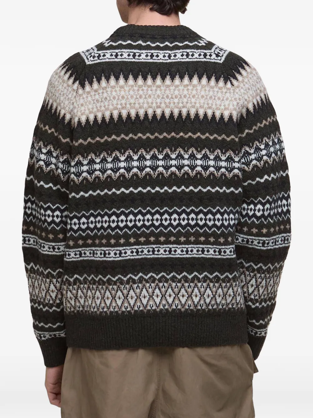 Barbour Hase Fair Isle trui Groen