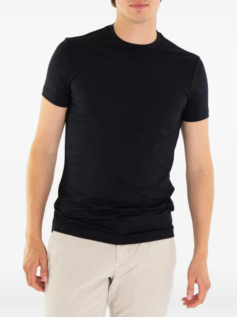 Emporio Armani T-shirt met ronde hals Blauw