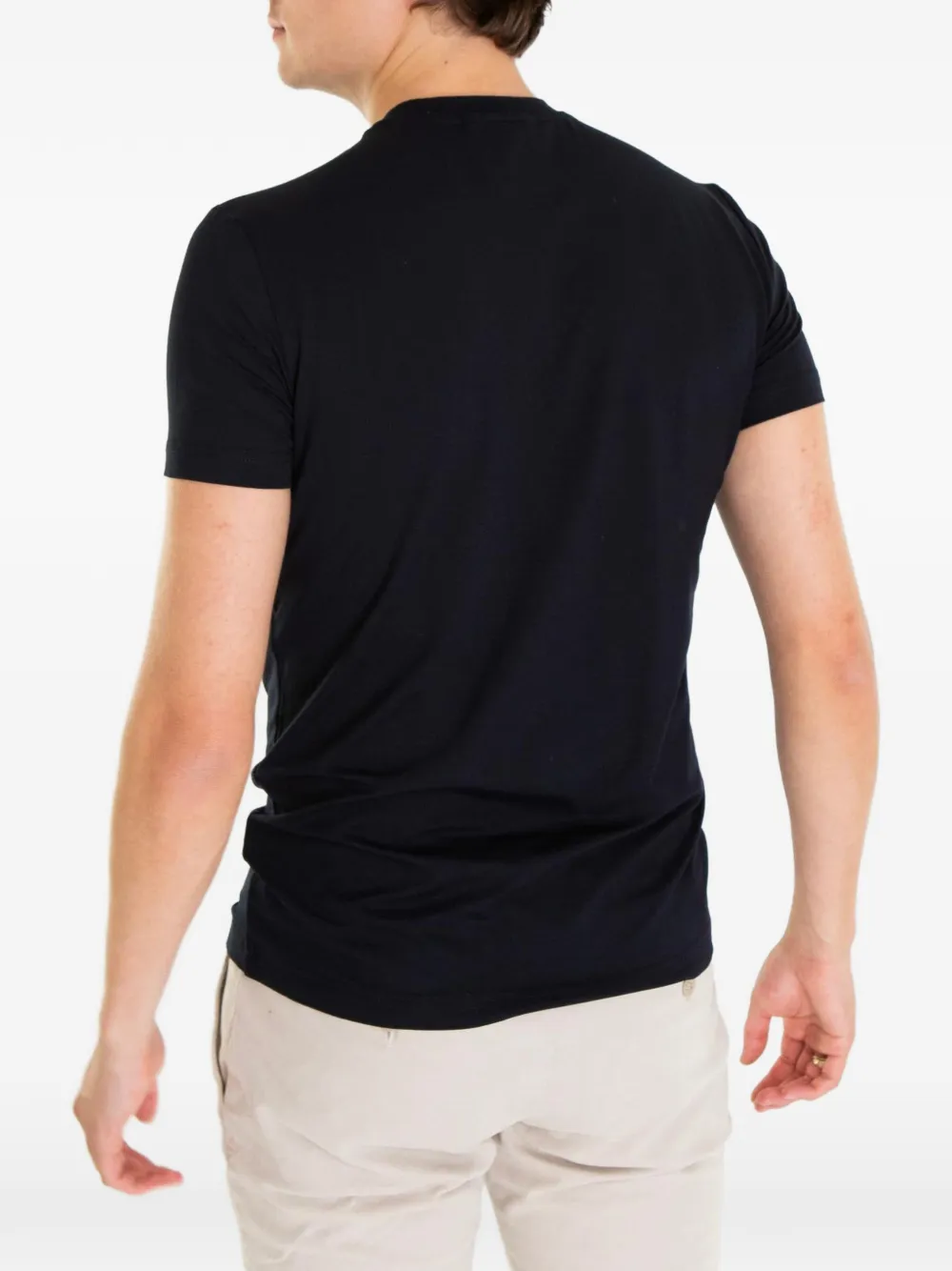 Emporio Armani T-shirt met ronde hals Blauw