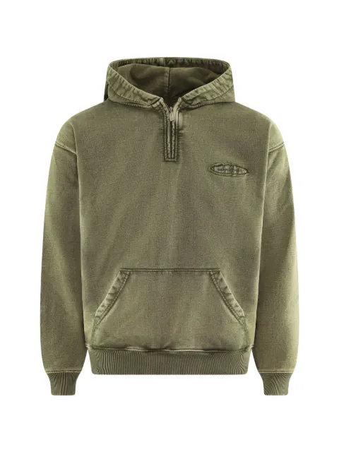 Bram’s Fruit quarter-zip logo-detail hoodie
