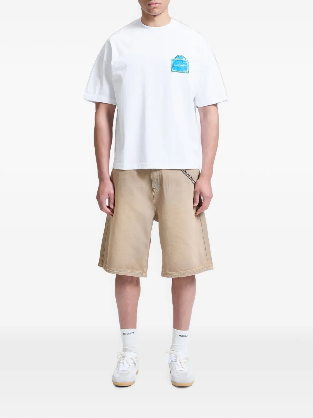 RETERNITY Le Signe T-shirt met print Wit