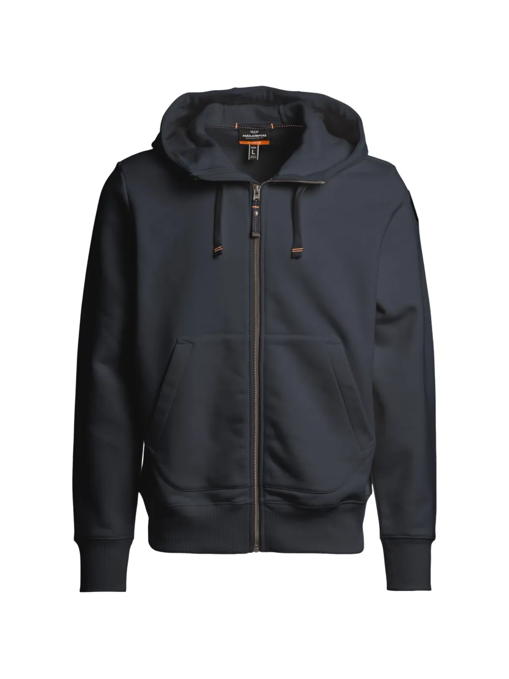 Parajumpers Charlie easy logo-patch zip-up hoodie - Grey