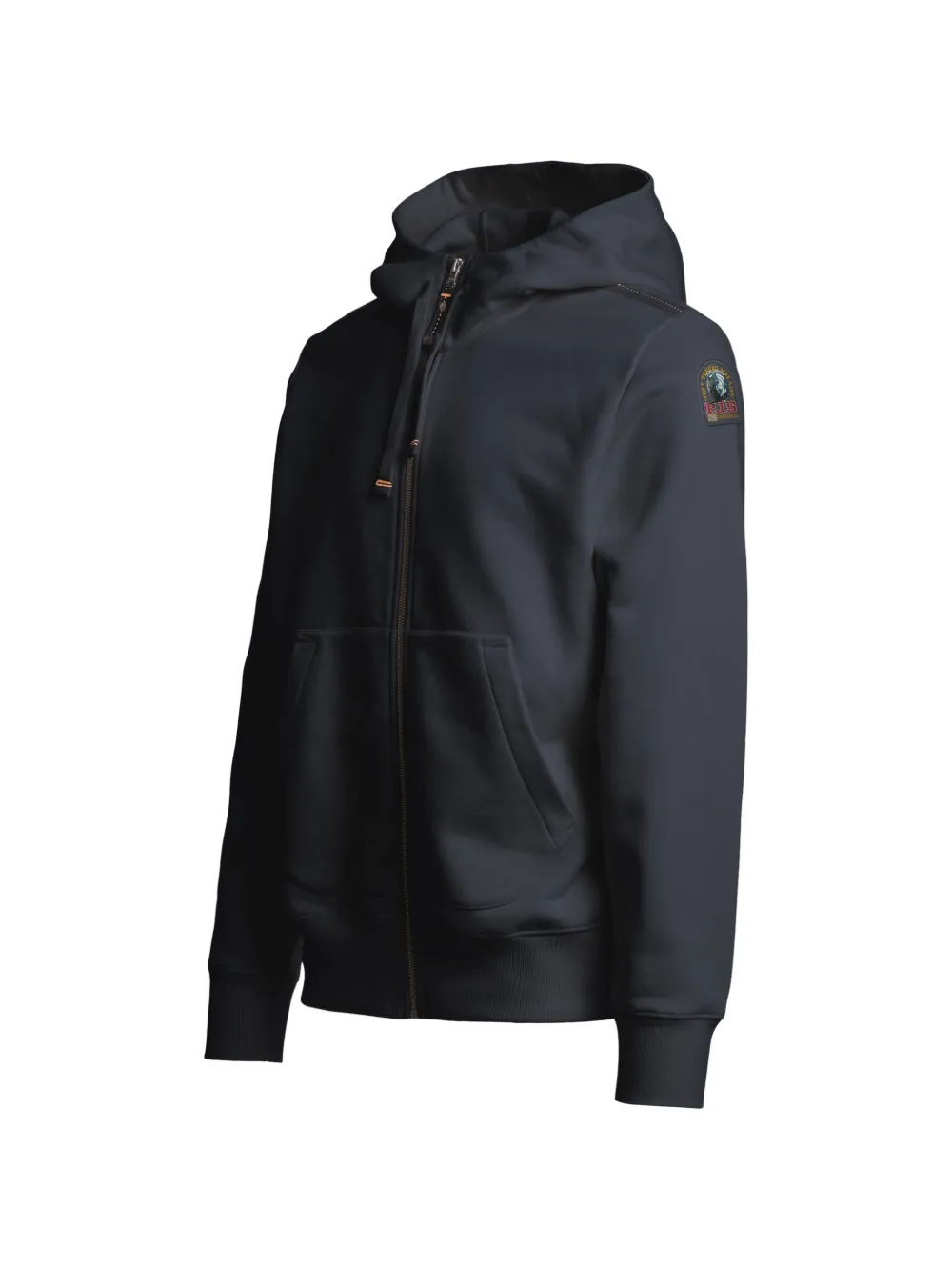 Parajumpers Charlie easy logo-patch zip-up hoodie Grijs