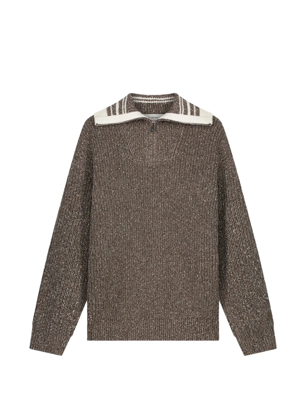 Filling Pieces chunky-knit quarter-zip sweater