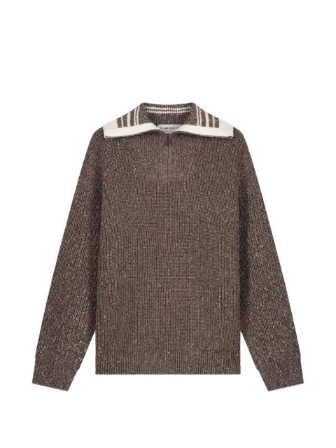 Filling Pieces chunky-knit quarter-zip sweater