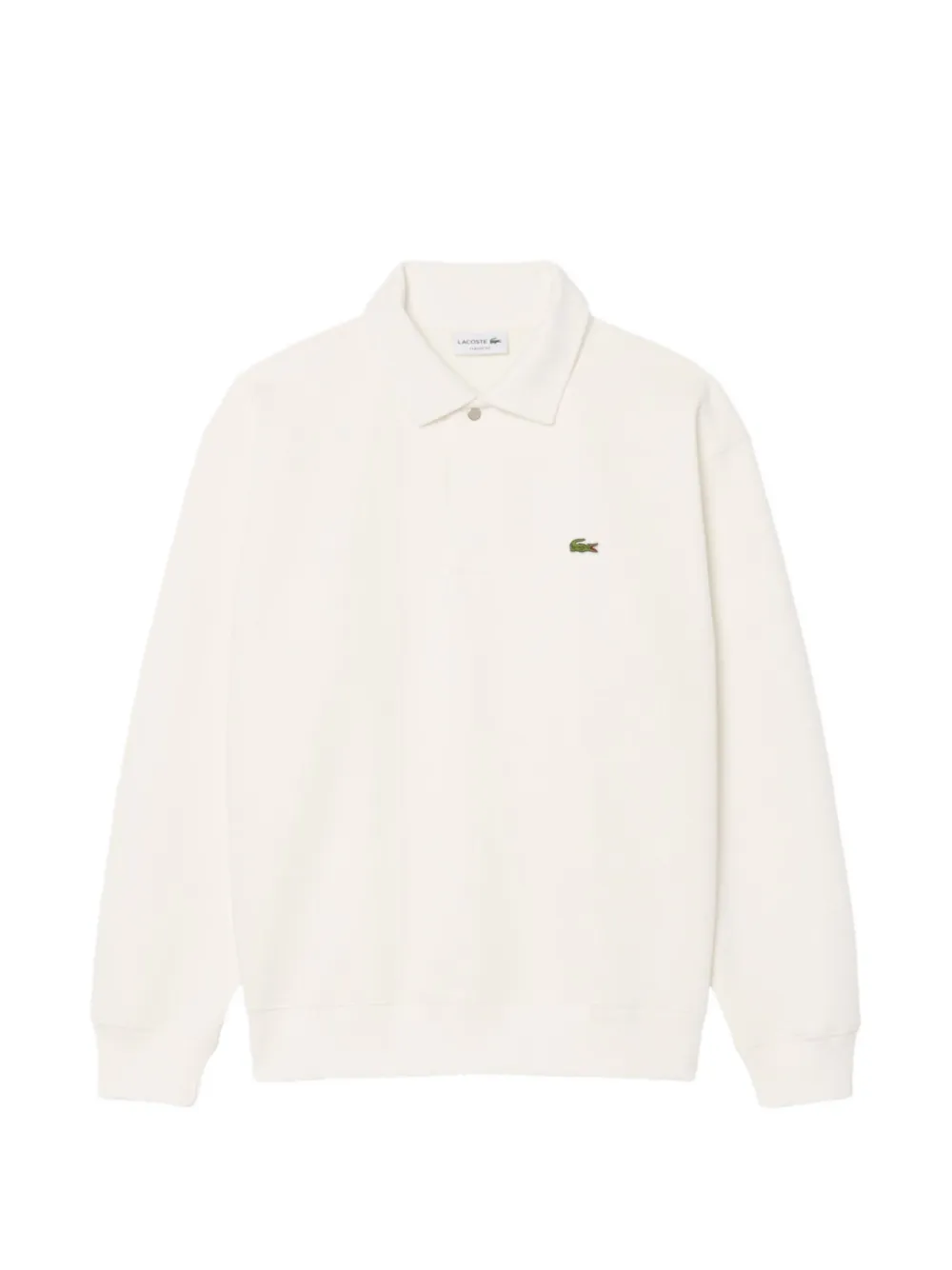 Lacoste polo-collar piqué sweatshirt - Toni neutri