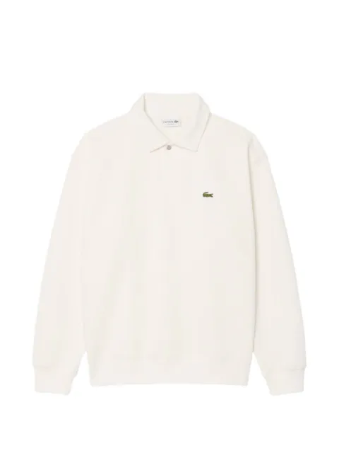 Lacoste sweat en piqué à col polo