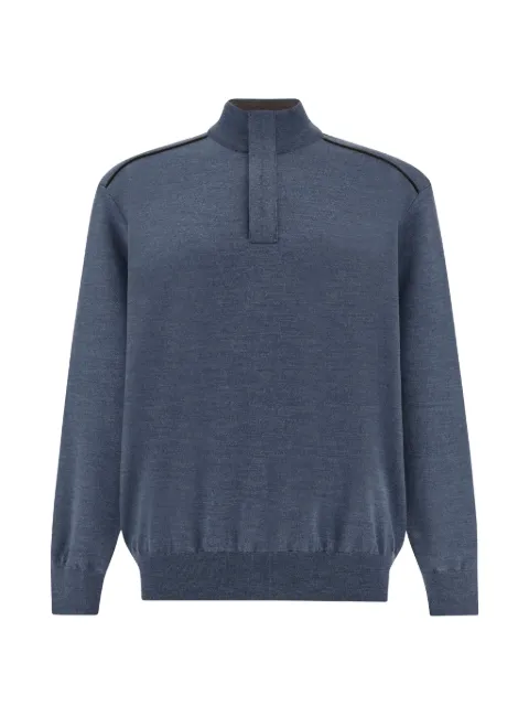 Paul & Shark merino wool half-zip sweater