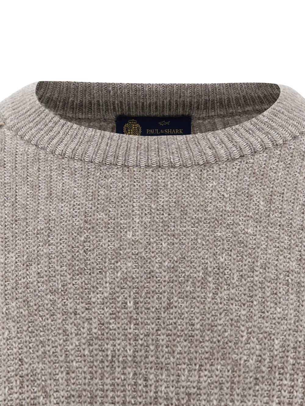 Paul & Shark Ribgebreide trui Beige