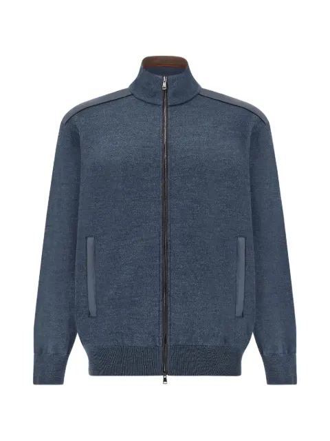 Paul & Shark Typhoon Platinum zip-up sweater