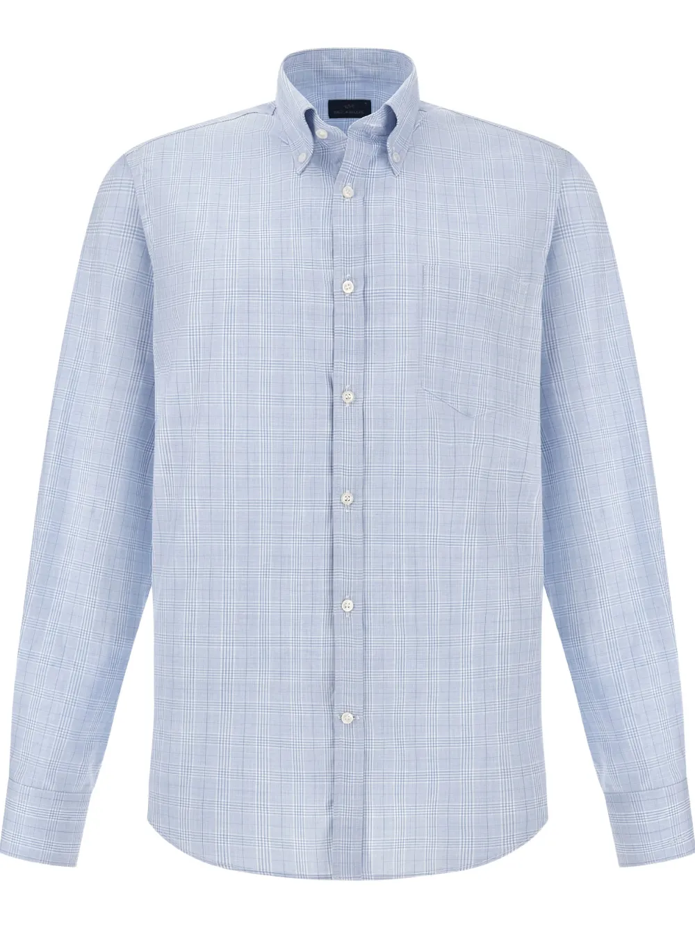 Paul & Shark Prince of Wales geruit katoenen overhemd Blauw