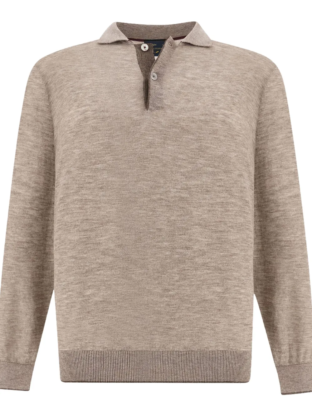 Paul & Shark Piuma poloshirt met lange mouwen Beige