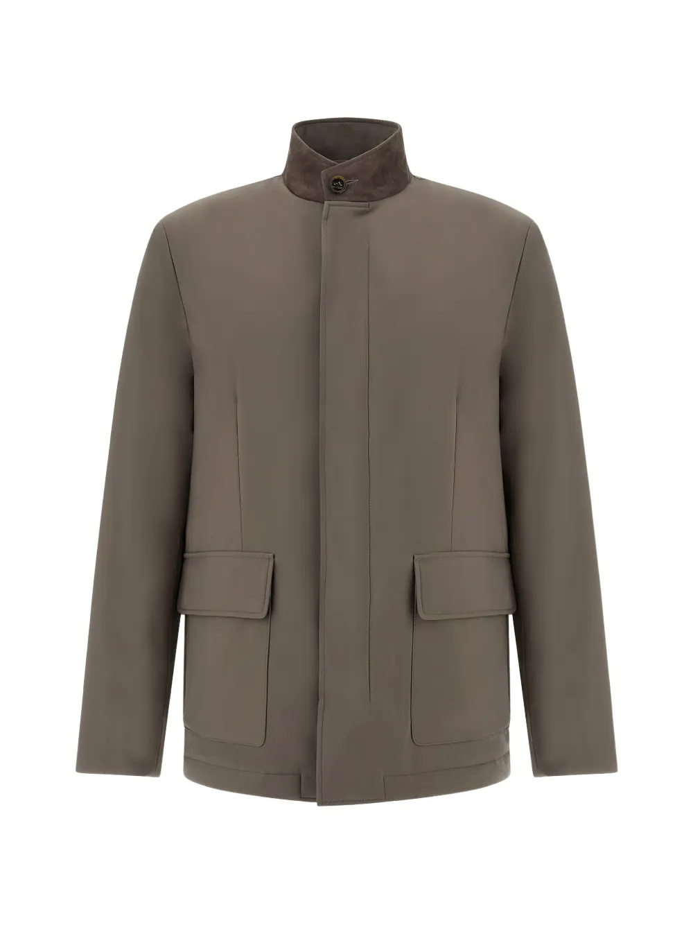 Paul & Shark Typhoon® Platinum suede-trim field jacket