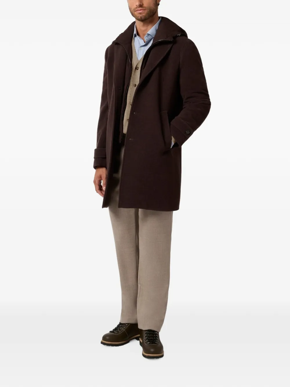 Paul & Shark fine-knit wool cardigan Beige