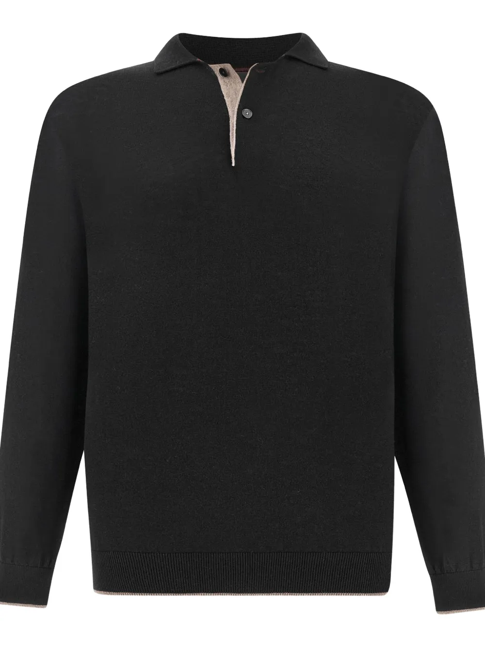 Paul & Shark Piuma wollen poloshirt Zwart