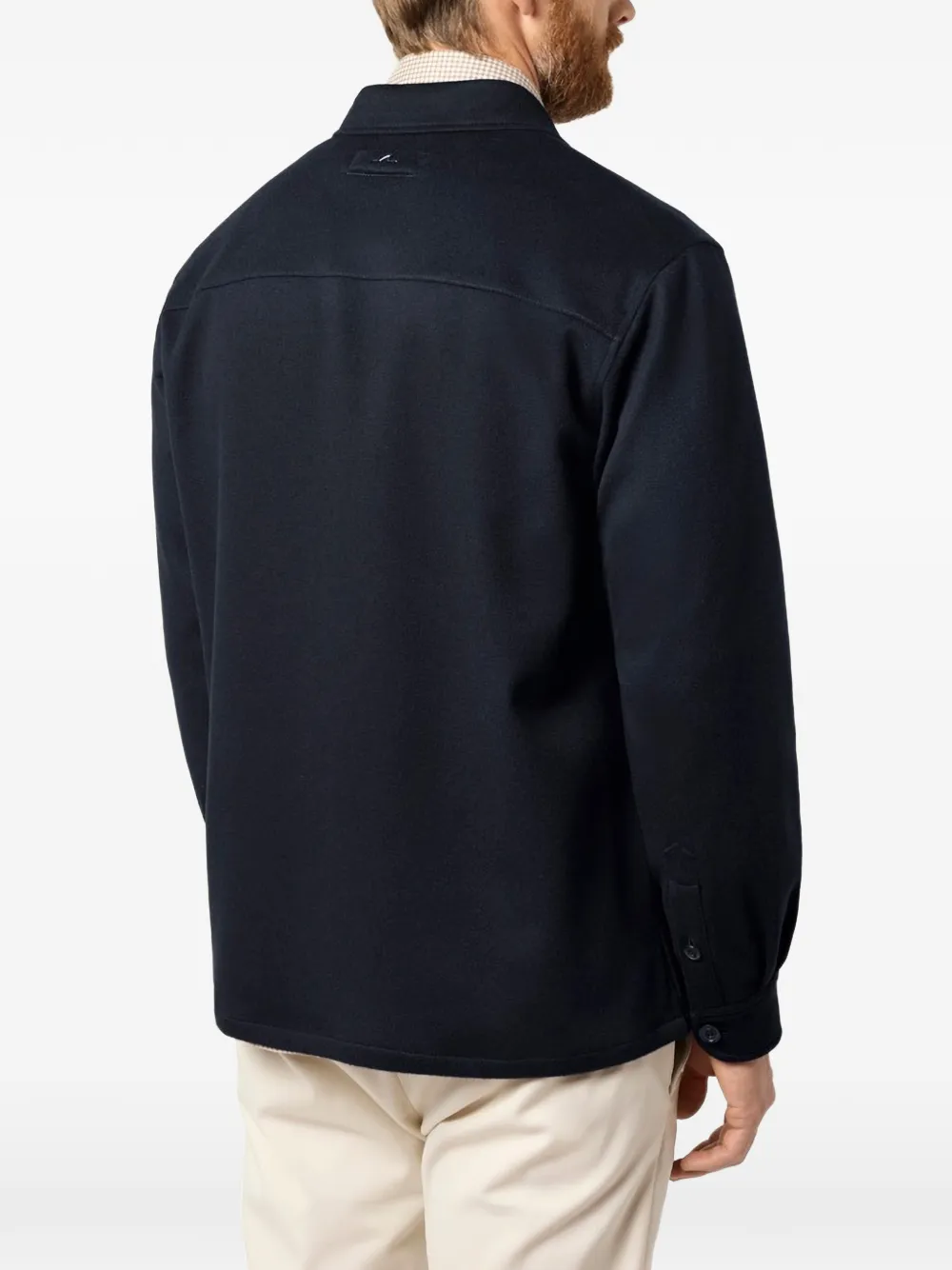 Paul & Shark cashmere overshirt Blauw