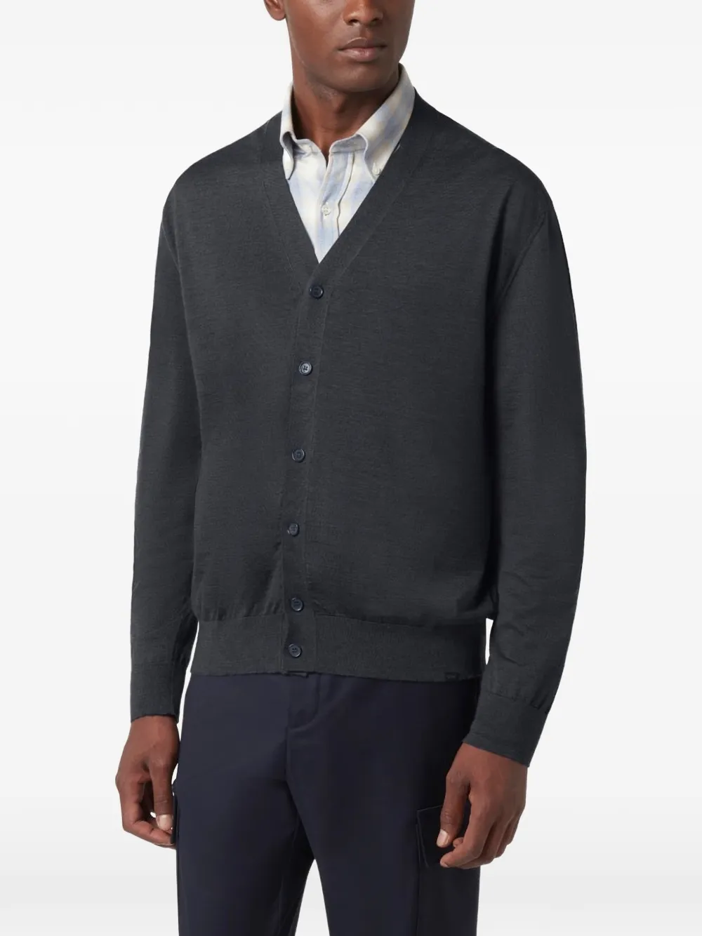 Paul & Shark Vest van merino wol Blauw