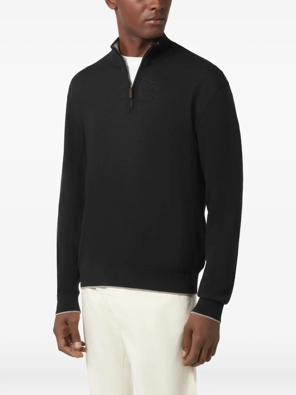 Paul & Shark Piuma half-zip sweater Zwart