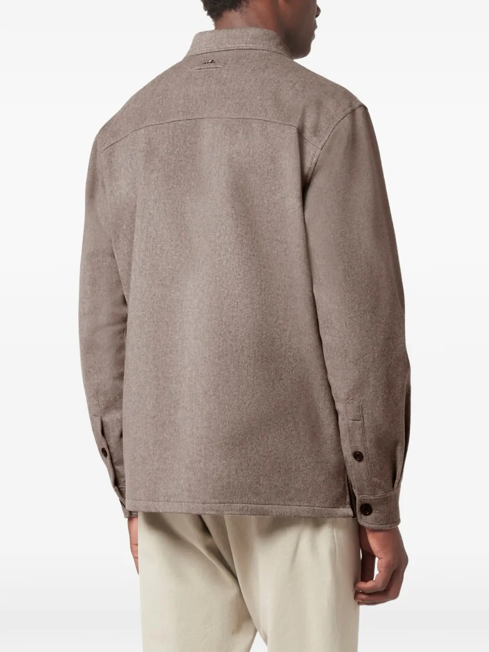 Paul & Shark cashmere overshirt Bruin