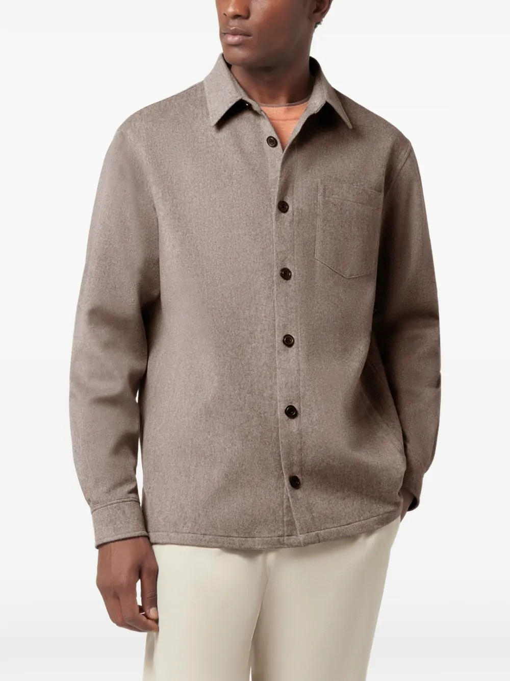 Paul & Shark cashmere overshirt Bruin