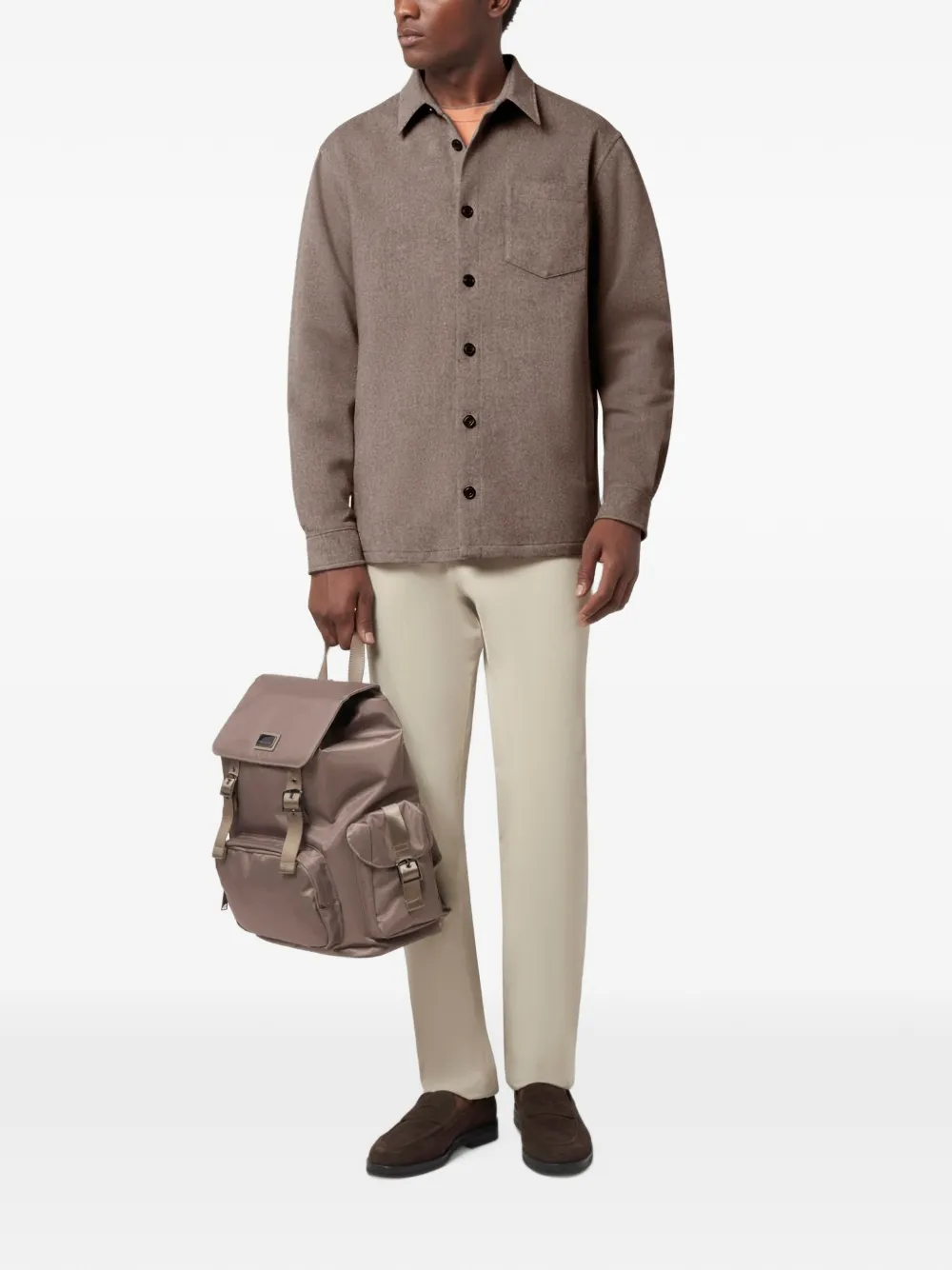 Paul & Shark cashmere overshirt Bruin