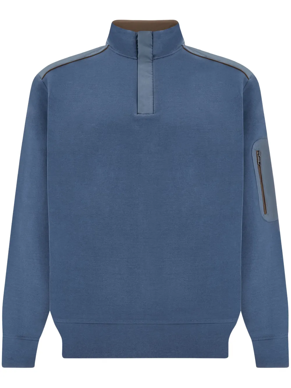 Paul & Shark Typhoon Platinum trui met halve rits Blauw
