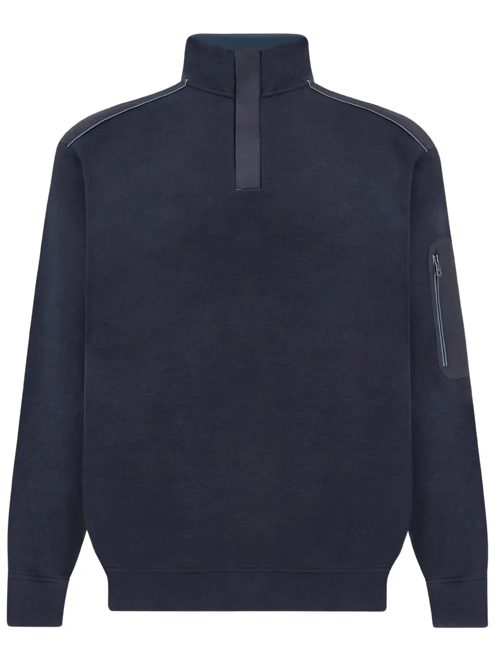 Paul & Shark Typhoon Platinum sweater met halve rits Blauw