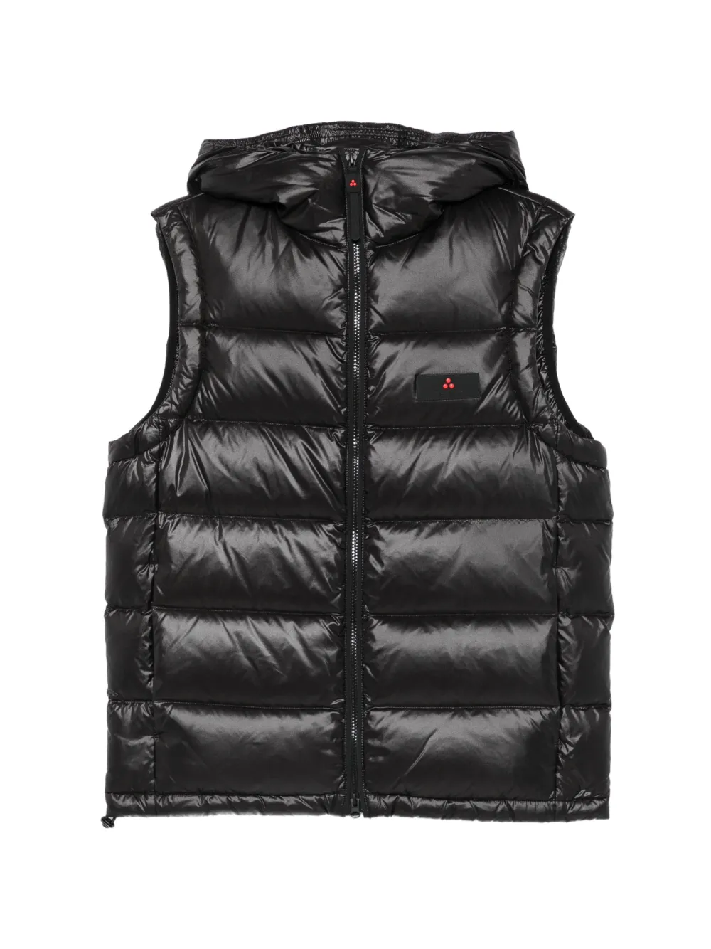 Peuterey quilted hooded gilet - Black