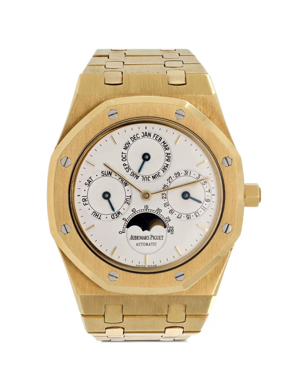 Audemars Piguet pre owned 1980/86 Royal Oak Perpetual Calendar, 39mm - Weiß