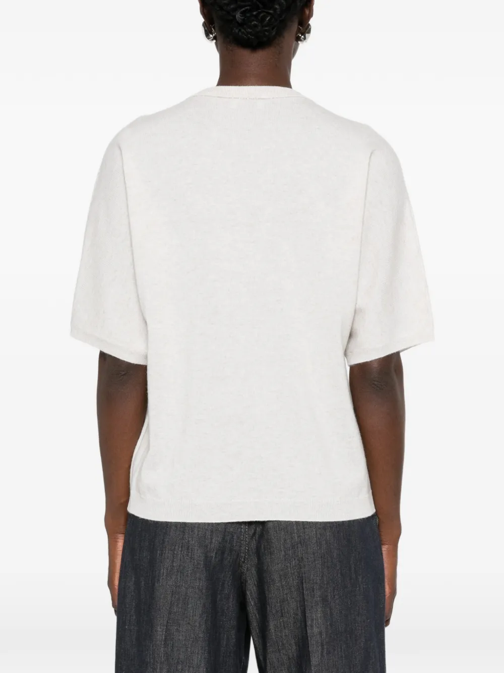 Brunello Cucinelli T-shirt met ronde hals Beige