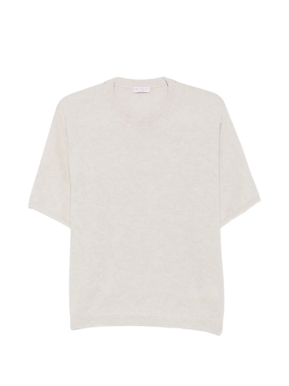 Brunello Cucinelli T-shirt met ronde hals Beige