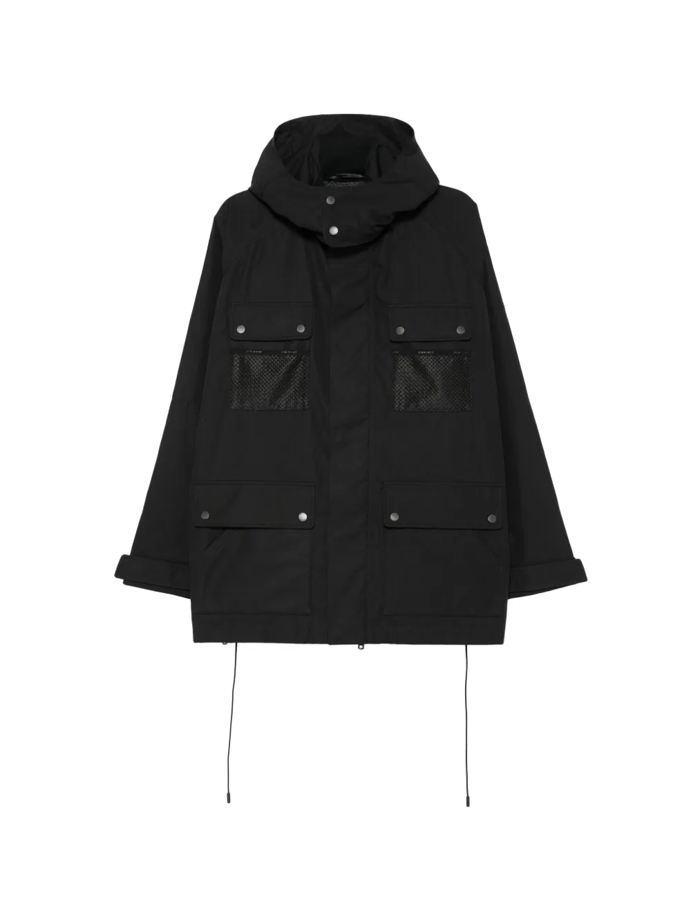 Junya Watanabe hooded multi-pocket coat - Schwarz