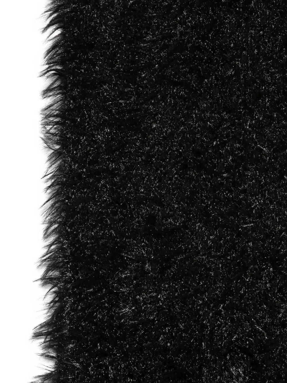 Junya Watanabe x Comme des Garçons fuzzy-knit pocket scarf Zwart