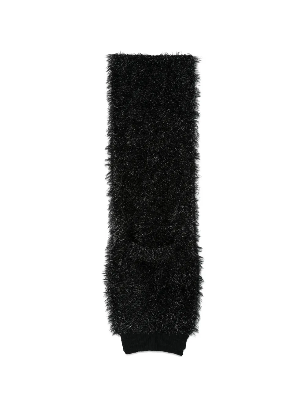 Junya Watanabe x Comme des Garçons fuzzy-knit pocket scarf - Schwarz