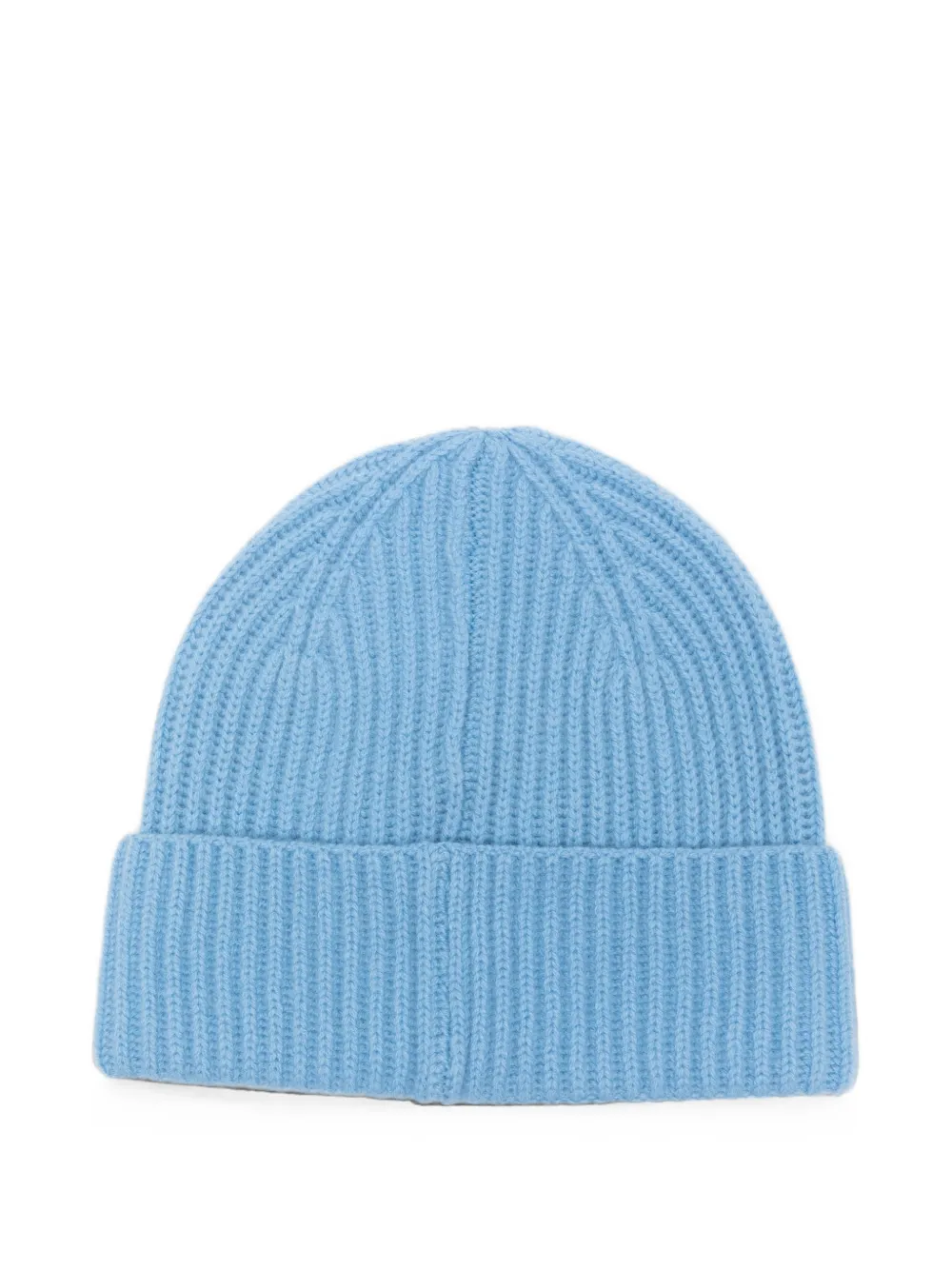 MC2 Saint Barth Moss ribgebreide muts met geborduurd logo Blauw