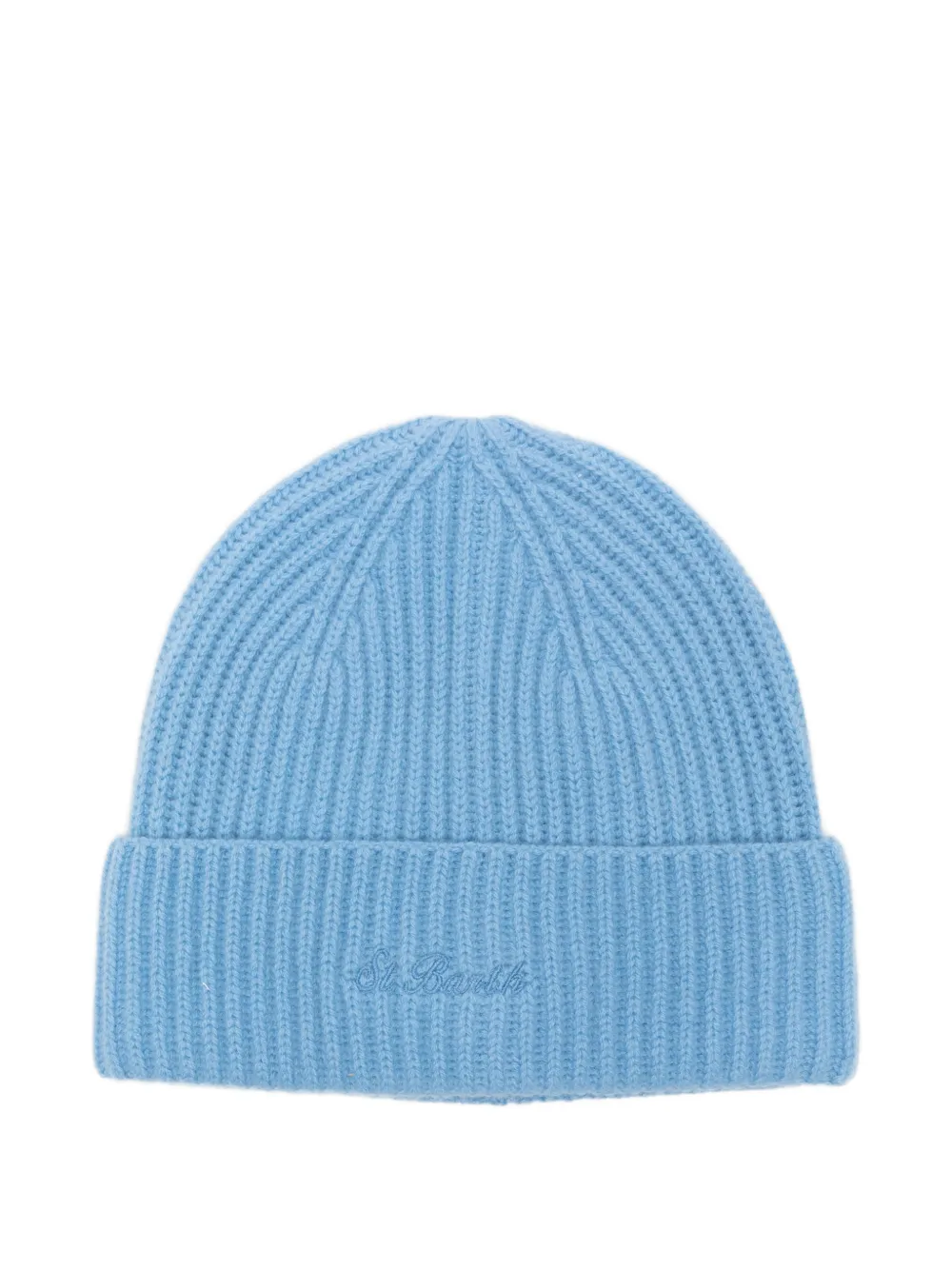 MC2 Saint Barth Moss ribbed-knit embroidered-logo beanie hat