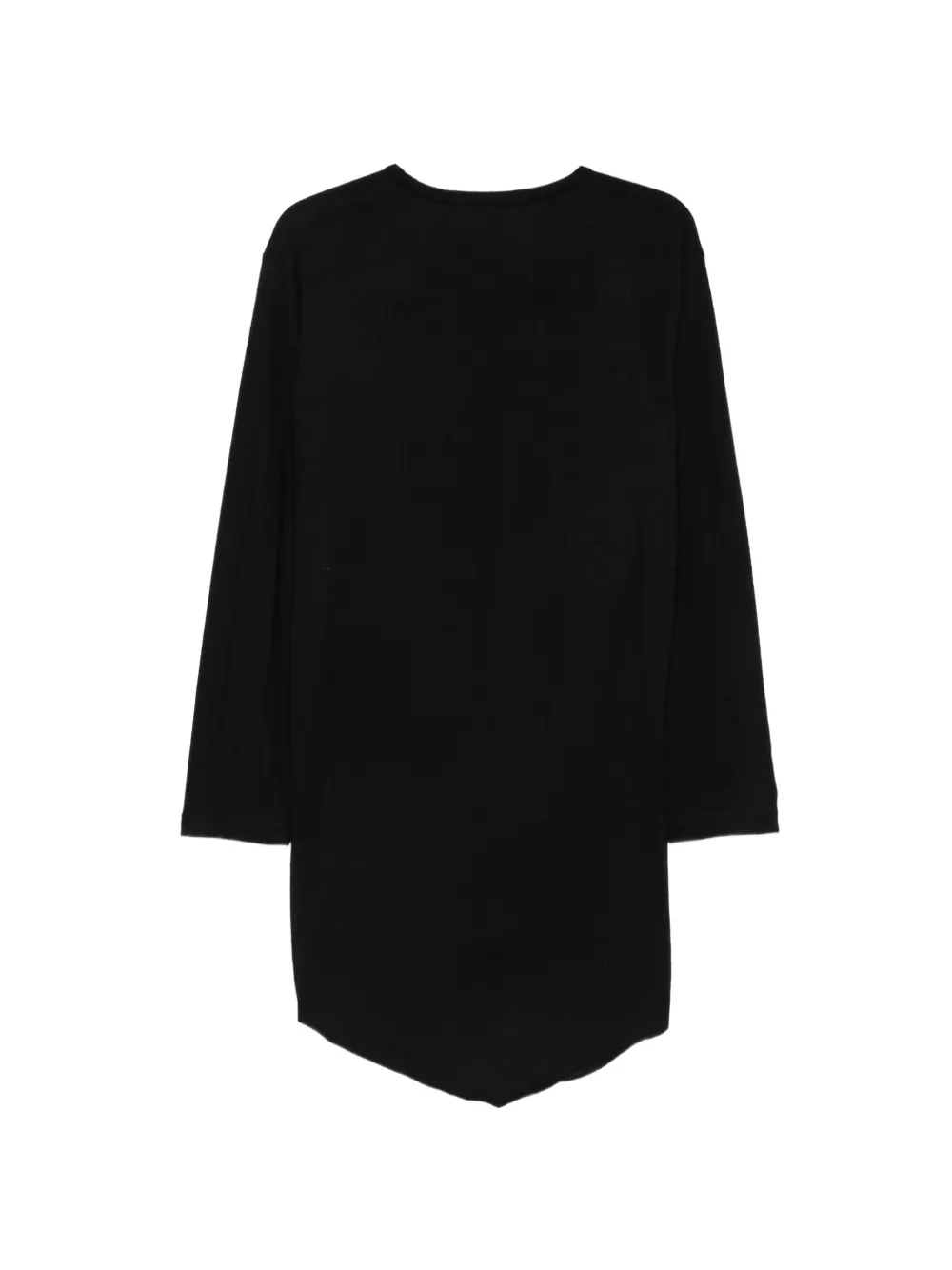 Junya Watanabe T-shirt met ronde zoom en lange mouwen Zwart