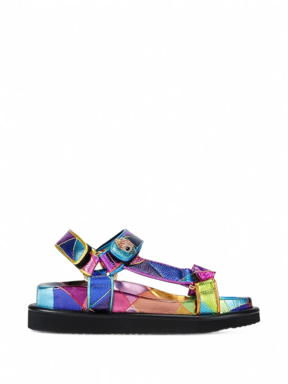 Kurt Geiger Orson Quilted Sandals In Multi