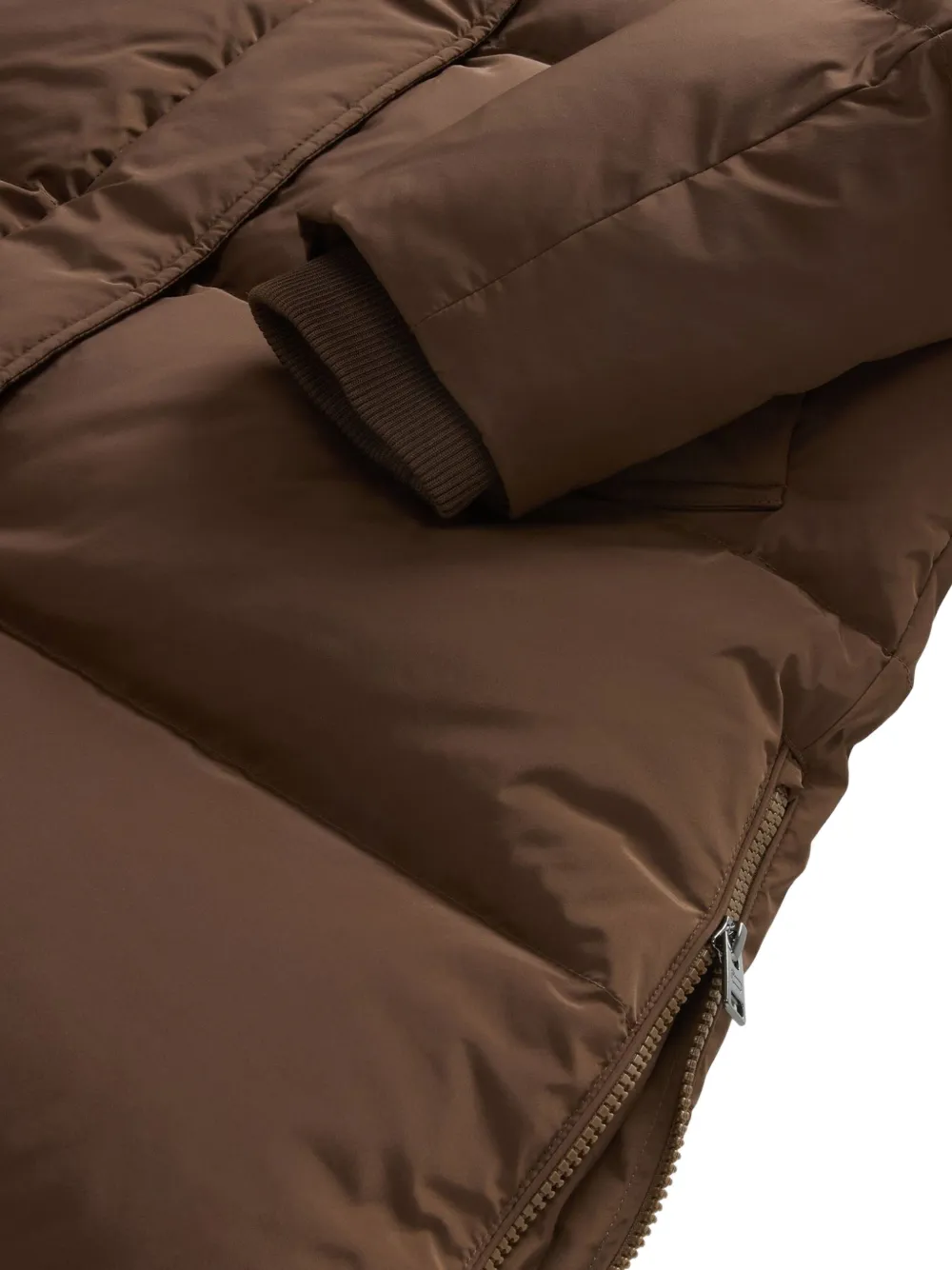 Woolrich Kelly hooded quilted jacket Bruin
