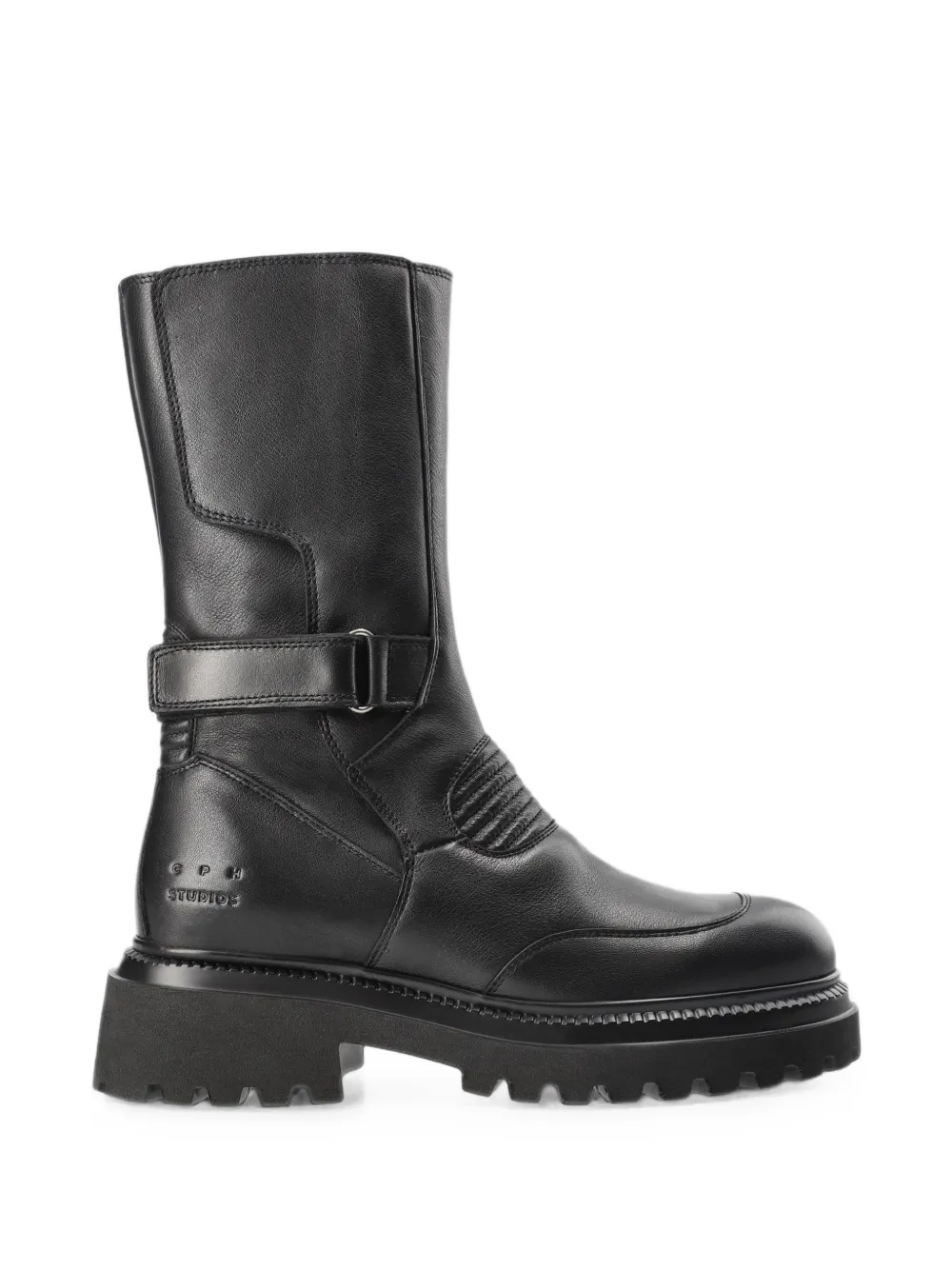 Copenhagen Studios buckled leather boots - Nero