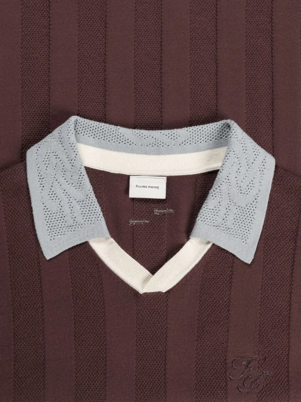 Filling Pieces Gebreid voetbalshirt Bruin