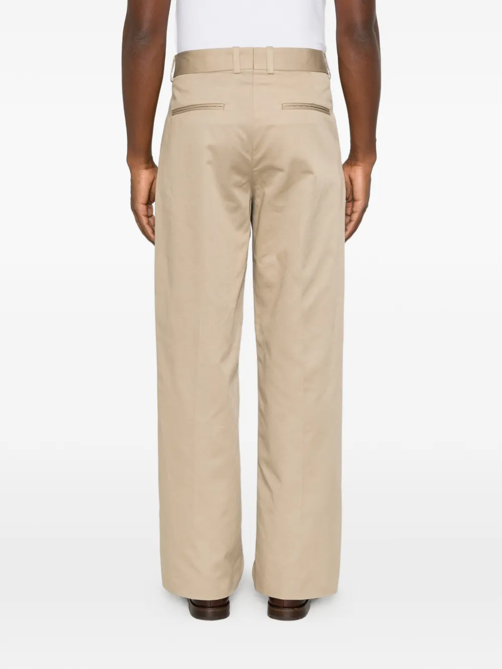 Drôle De Monsieur Straight plooibroek Beige
